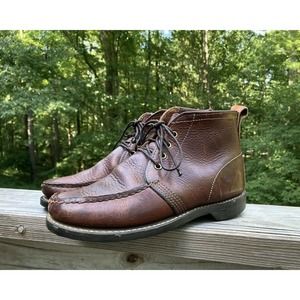 Vintage ORVIS Brown Leather Gro-Cord‎ Chukka Chelsea Boot Shoes MEN’s Sz 10